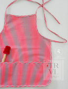 APRON - GINGHAM RED NEW! *2 PC PRE-PACK*