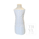 APRON - RIBBON FLORAL BLUE *2PC PRE-PACK* - Aprons
