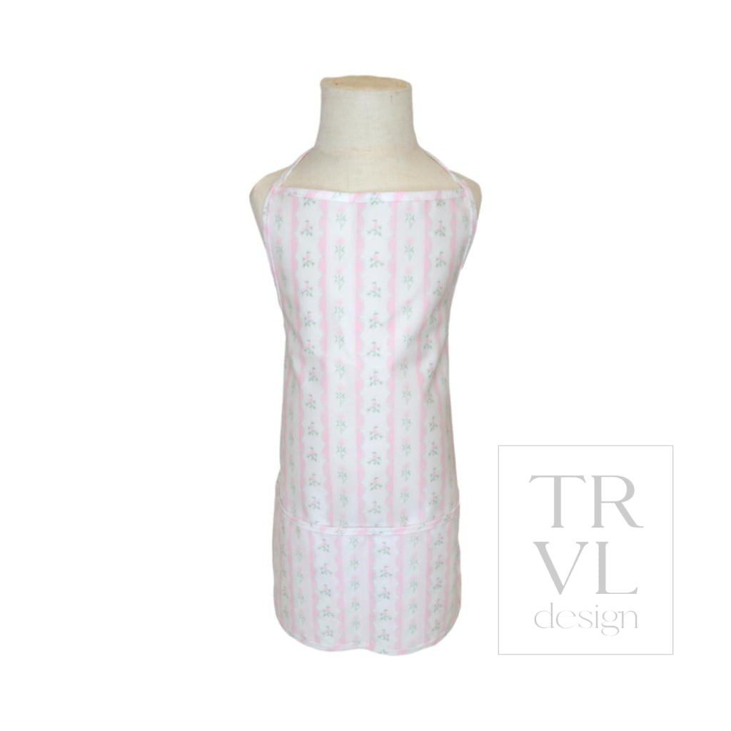 APRON - RIBBON FLORAL PINK *2PC PRE-PACK* - Aprons