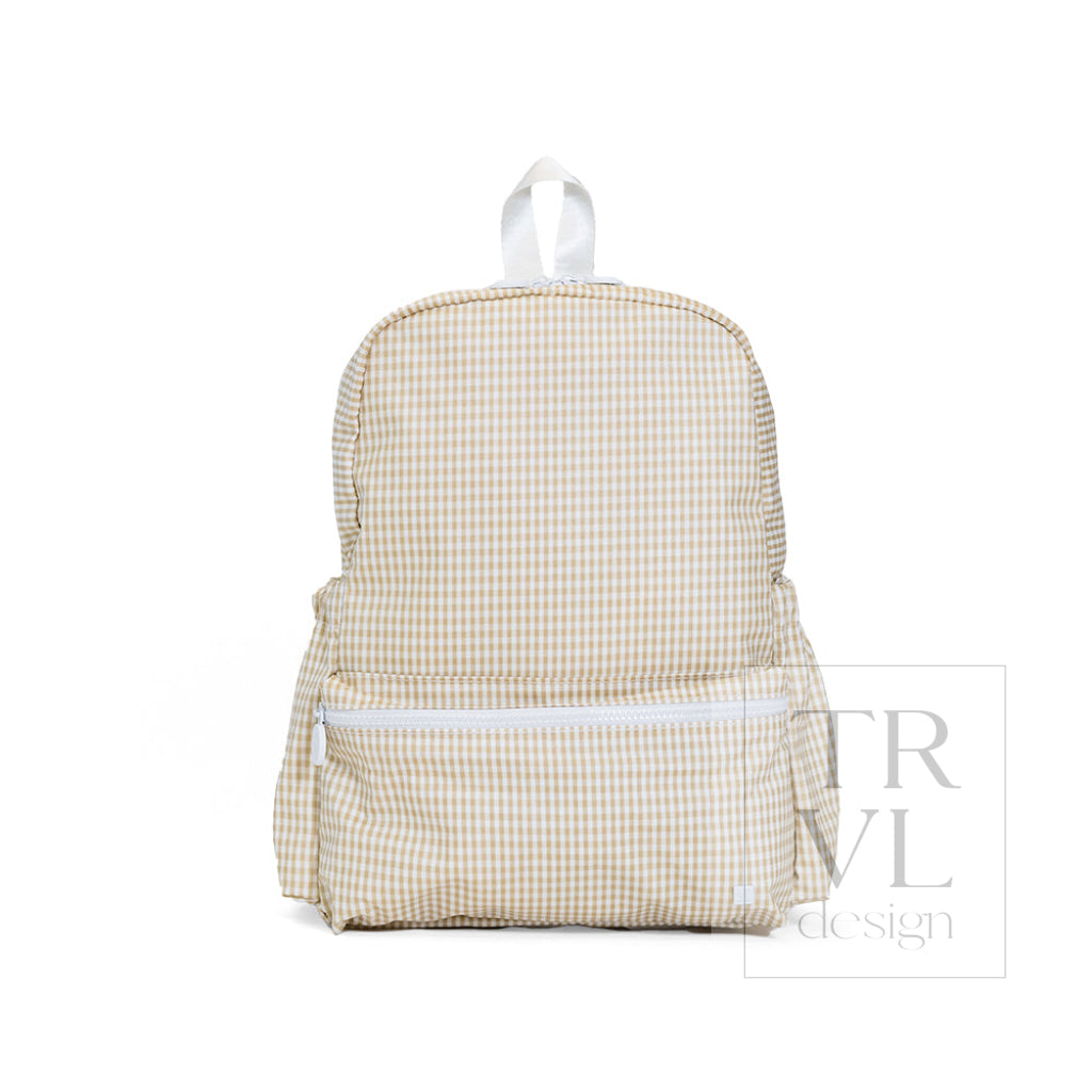 BACKPACKER - BACKPACK GINGHAM NEW KHAKI 3 - Backpacks