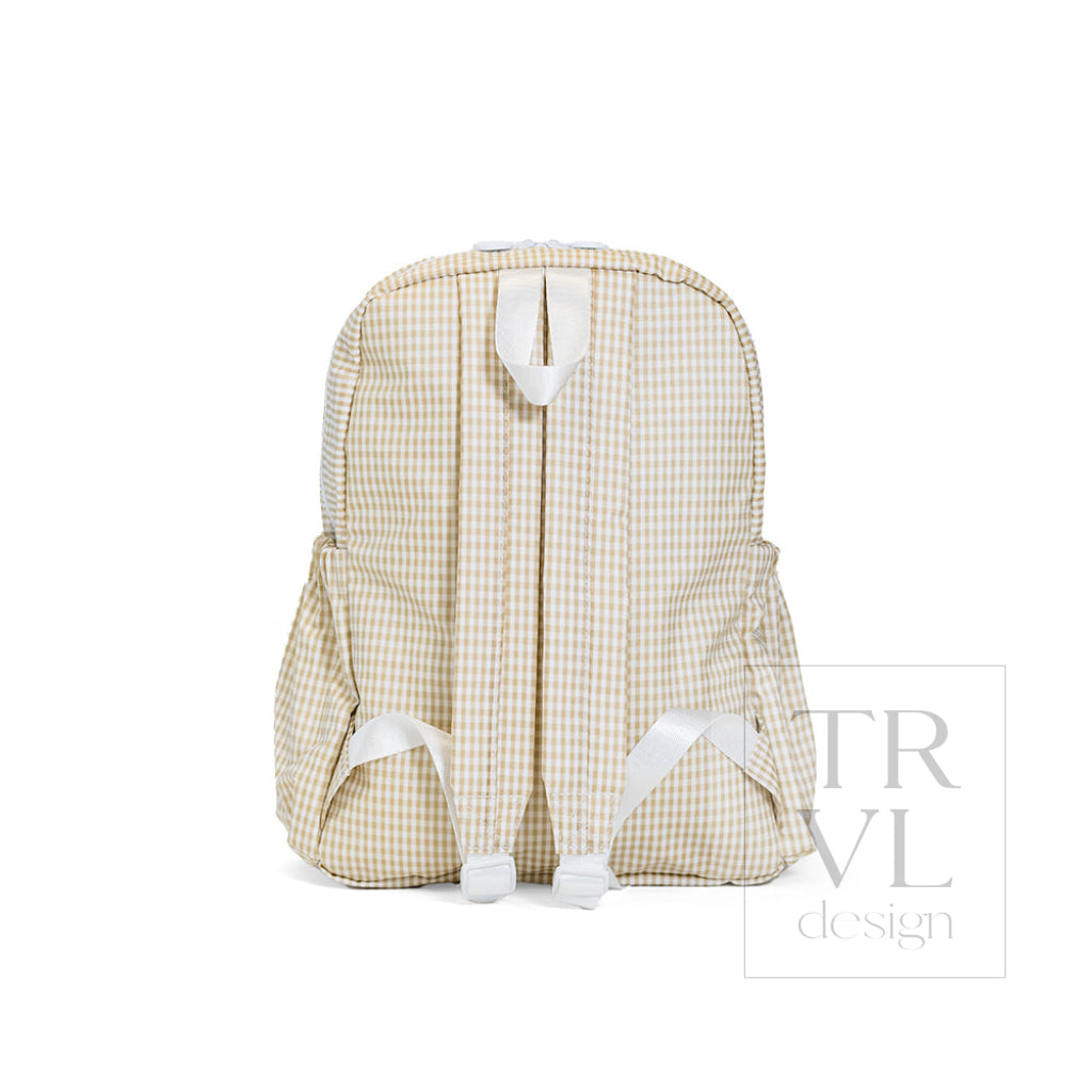 BACKPACKER - BACKPACK GINGHAM NEW KHAKI 3 - Backpacks