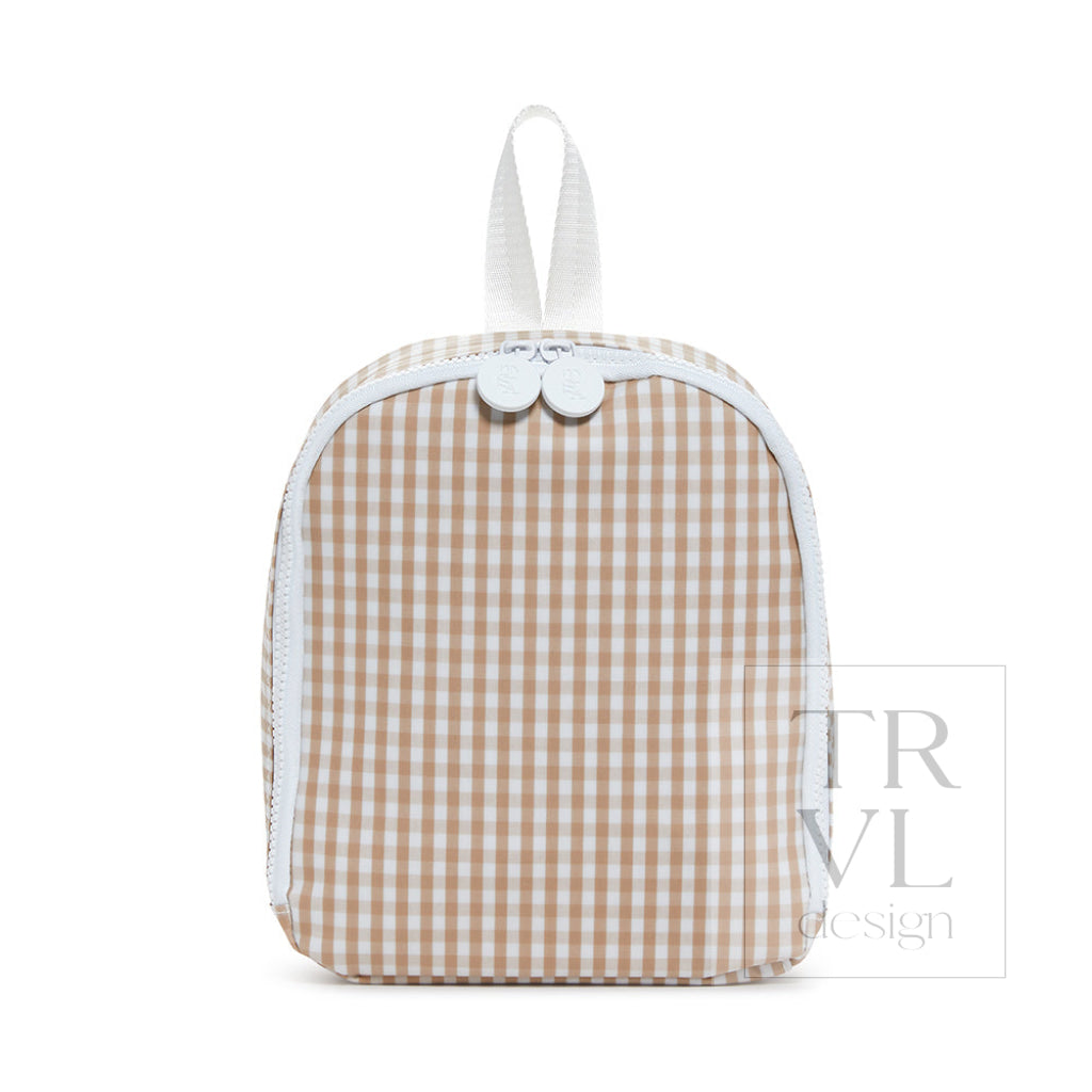 Bring It Lunch Bag - Gingham Khaki Bags