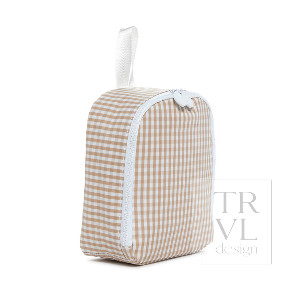 Bring It Lunch Bag - Gingham Khaki Bags