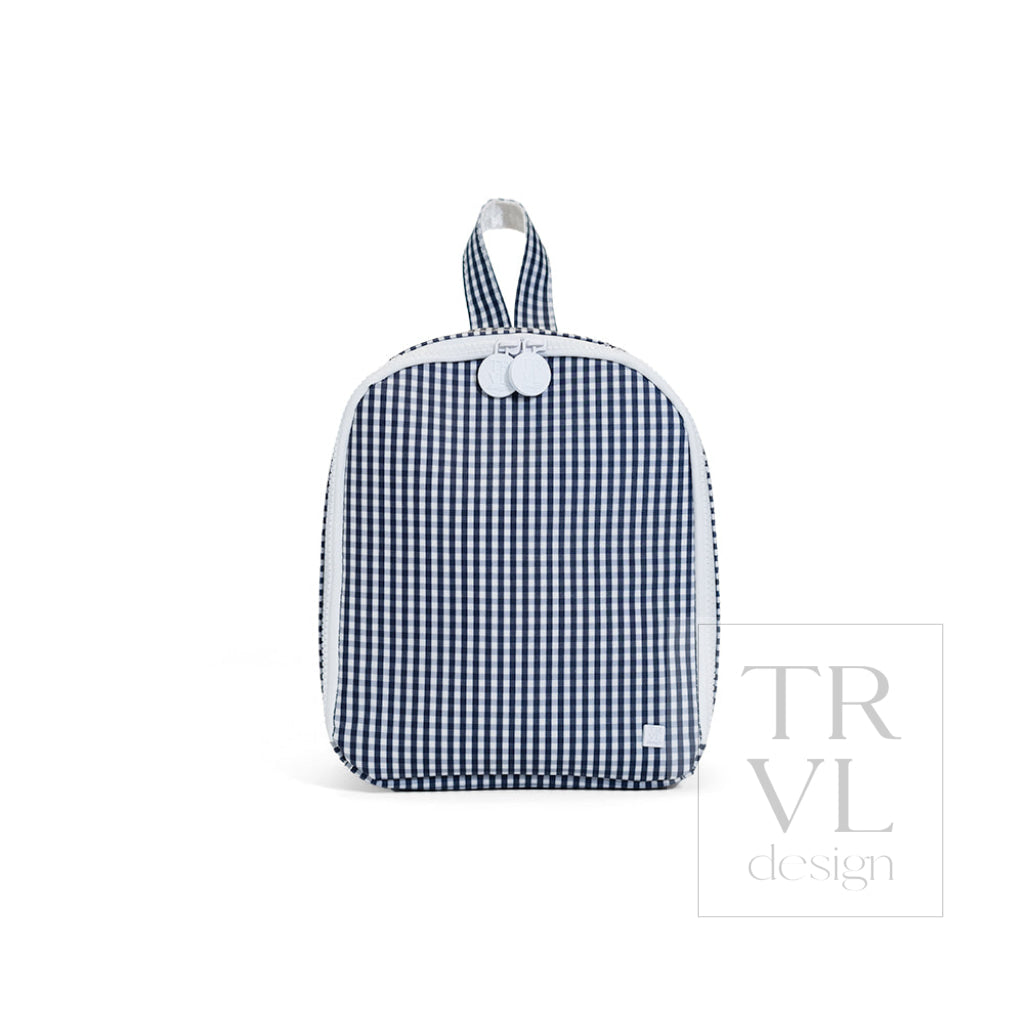 BRING IT Lunch Bag - GINGHAM NAVY - Lunch Bags