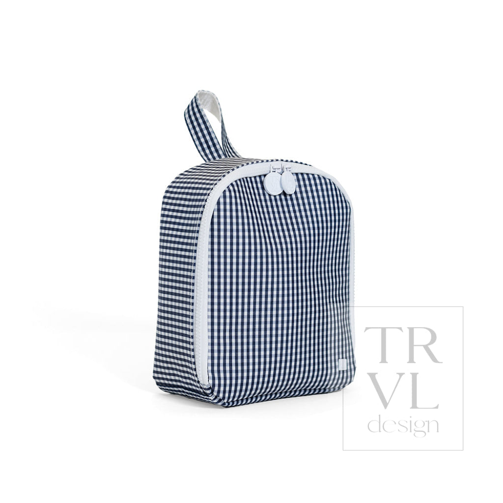 BRING IT Lunch Bag - GINGHAM NAVY - Lunch Bags