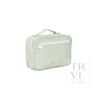 BUNDLE UP2 Hanging Toiletry Bag - PIMLICO STRIPE SAGE - Cosmetic & Toiletry Bags