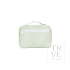 BUNDLE UP2 Hanging Toiletry Bag - PIMLICO STRIPE SAGE - Cosmetic & Toiletry Bags