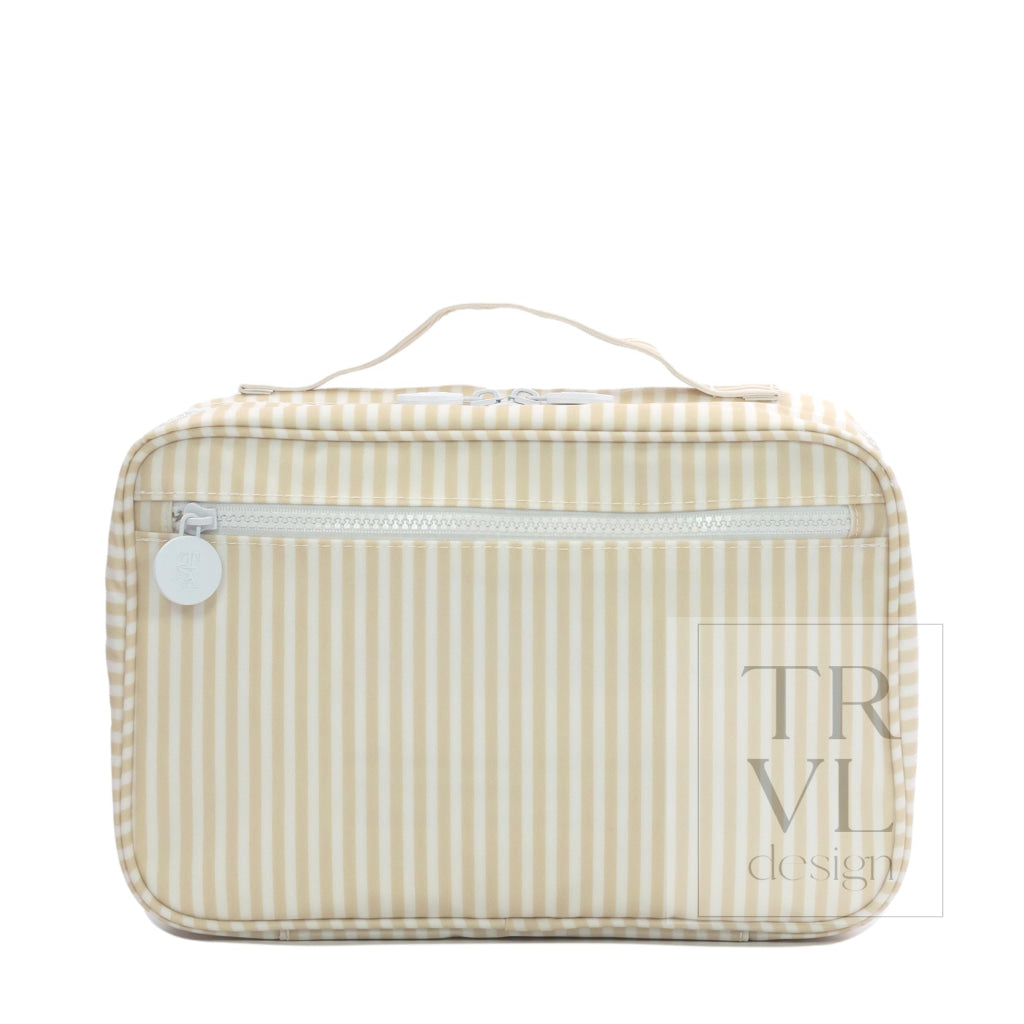BUNDLE UP2 Hanging Toiletry Bag - PIMLICO STRIPE SAND - Cosmetic & Toiletry Bags