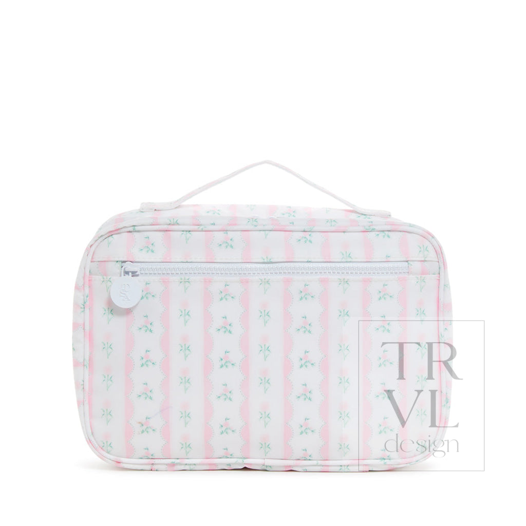 Bundle Up2 Hanging Toiletry Bag - Ribbon Floral Pink Cosmetic & Bags