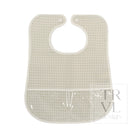CLEAN UP BIB - GINGHAM PEARL GREY *2 PC PRE-PACK - Bibs