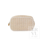 COASTAL STRAW GO GLAM - SAND - Cosmetic & Toiletry Bags