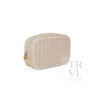COASTAL STRAW GO GLAM - SAND - Cosmetic & Toiletry Bags
