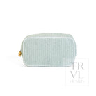 COASTAL STRAW GO GLAM - SEAGLASS - Cosmetic & Toiletry Bags