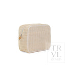 COASTAL STRAW XL GLAM - SAND - Cosmetic & Toiletry Bags