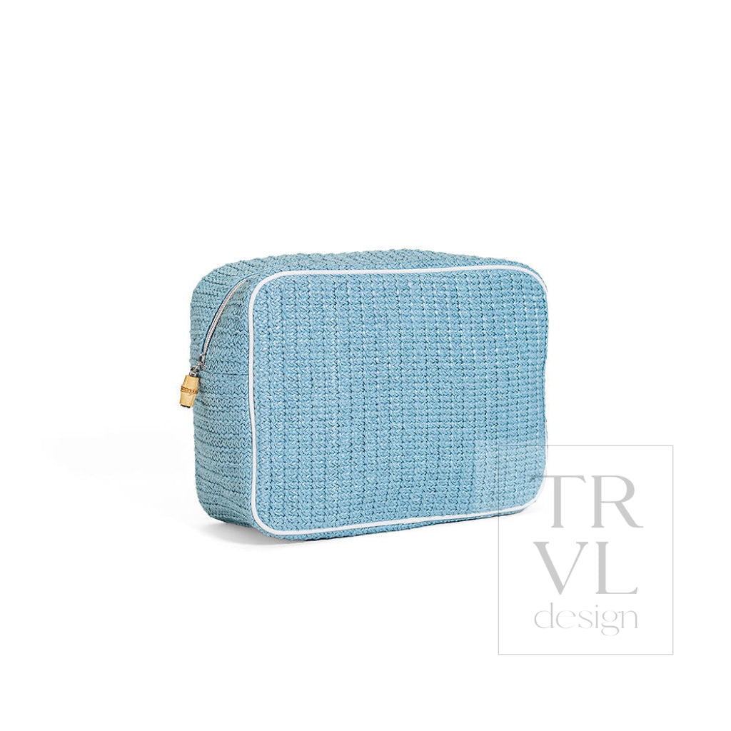 COASTAL STRAW XL GLAM - SURF - Cosmetic & Toiletry Bags