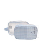 DUO GINGHAM CLEAR - GINGHAM MIST - Cosmetic & Toiletry Bags
