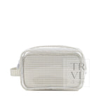 DUO GINGHAM CLEAR - GINGHAM PEARL GREY - Cosmetic & Toiletry Bags