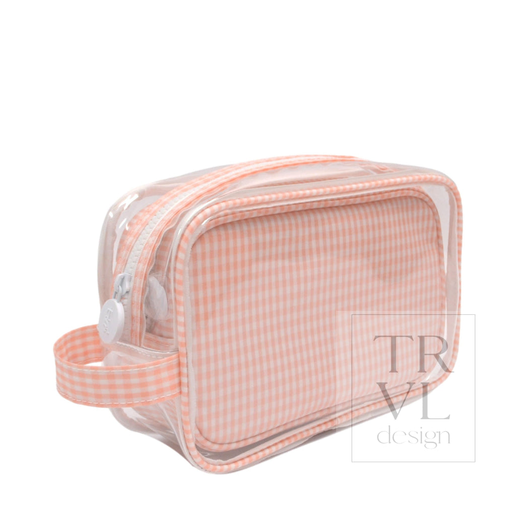 DUO GINGHAM CLEAR - GINGHAM TAFFY - Cosmetic & Toiletry Bags