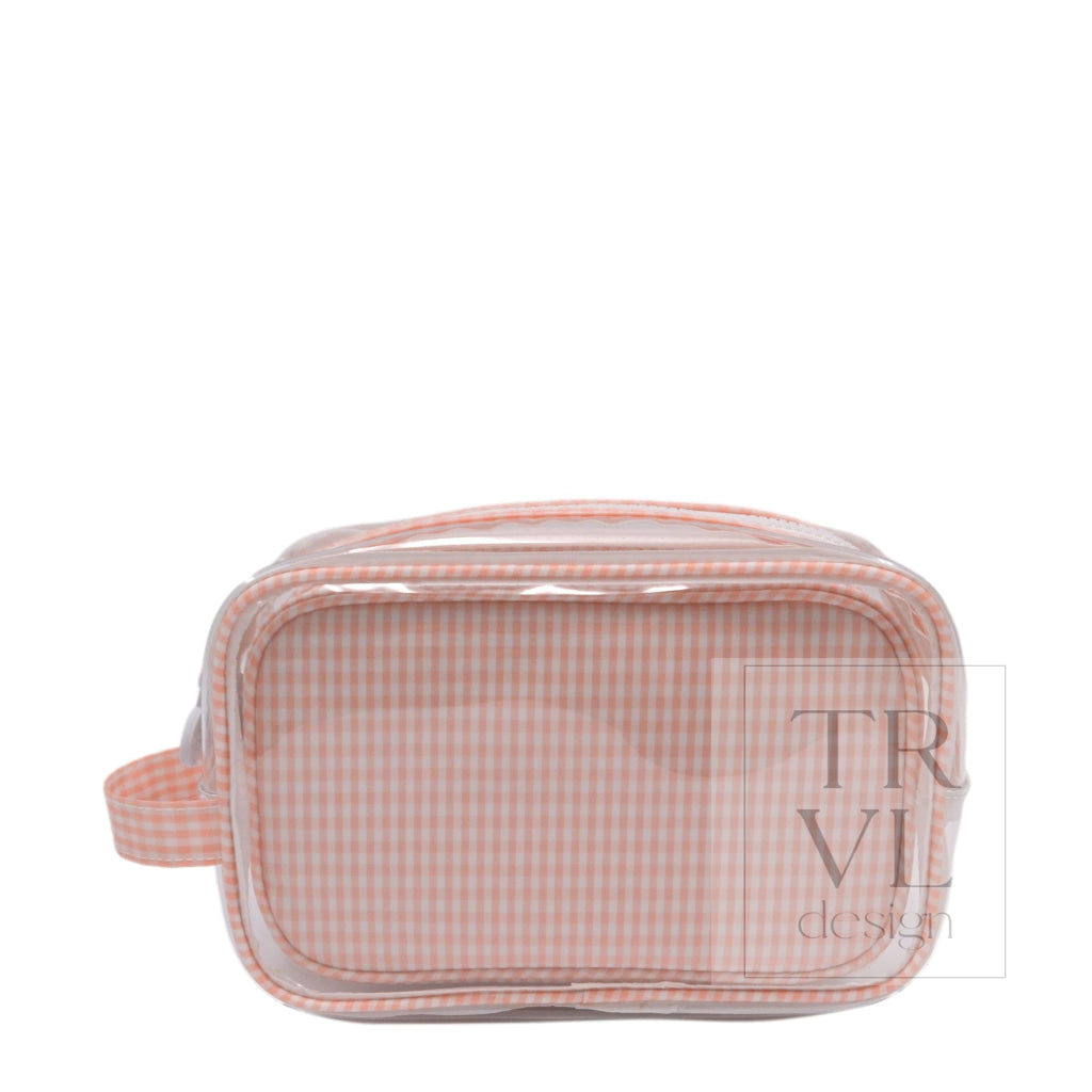 DUO GINGHAM CLEAR - GINGHAM TAFFY - Cosmetic & Toiletry Bags