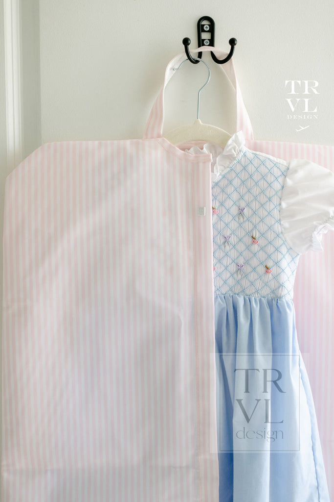 Garment Bag - Pimlico Stripe Pink *New! *In Stock