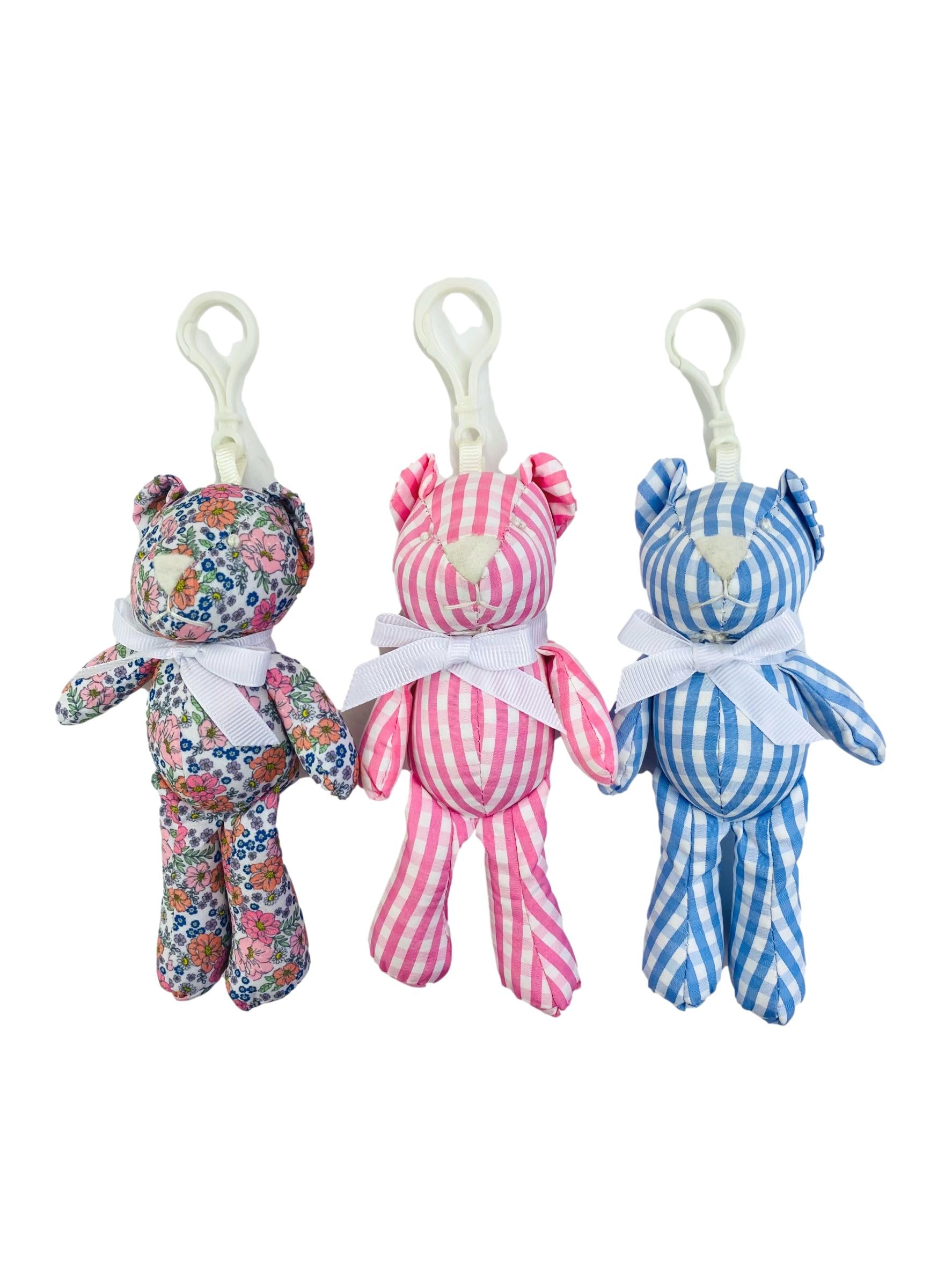 BEAR HUG TRIO CLIP ON -Gingham