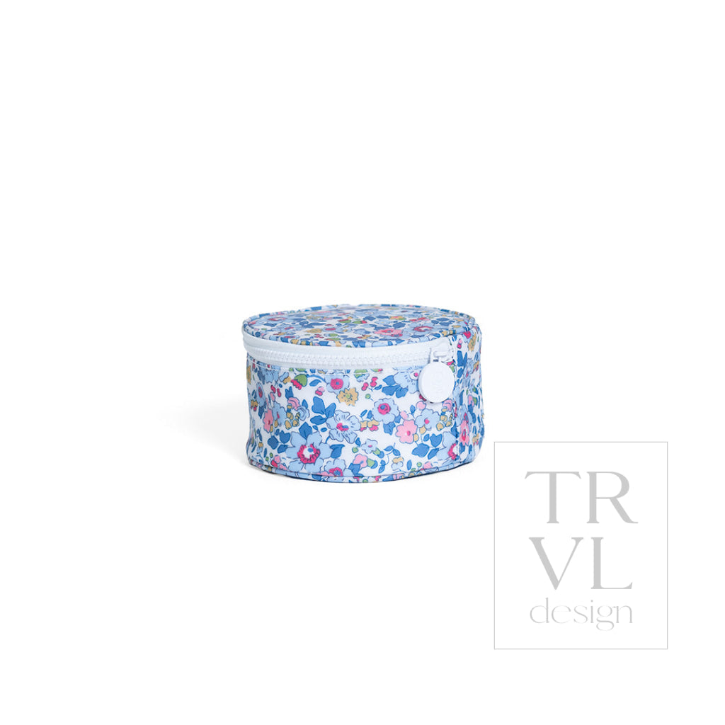 JEWEL ROUND CASE - BRIDGEHAMPTON FLORAL - Jewelry Holders