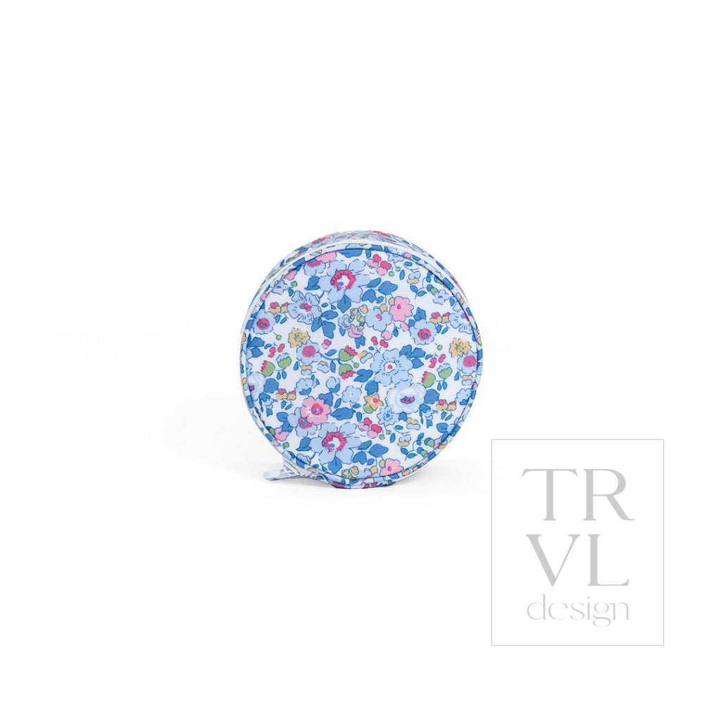 JEWEL ROUND CASE - BRIDGEHAMPTON FLORAL - Jewelry Holders