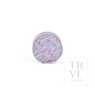 JEWEL ROUND CASE - GARDEN FLORAL - Jewelry Holders