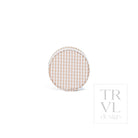 JEWEL ROUND CASE - GINGHAM KHAKI *TRVL deal - Jewelry Holders