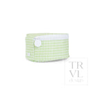 JEWEL ROUND CASE - GINGHAM LEAF - Jewelry Holders