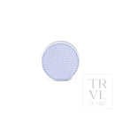 JEWEL ROUND CASE - GINGHAM LILAC - Jewelry Holders