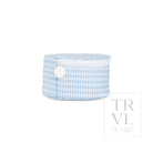 JEWEL ROUND CASE - GINGHAM MIST - Jewelry Holders