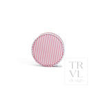 JEWEL ROUND CASE - PIMLICO STRIPE DUSTY ROSE - Jewelry Holders