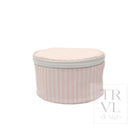 JEWEL ROUND CASE - PIMLICO STRIPE PINK - Jewelry Holders