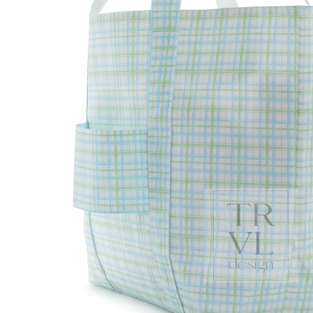 Jumbo Tote - X-Large Tote Classic Plaid Green Bags