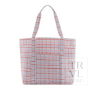 JUMBO TOTE - X-Large Tote CLASSIC PLAID RED - Tote Bags