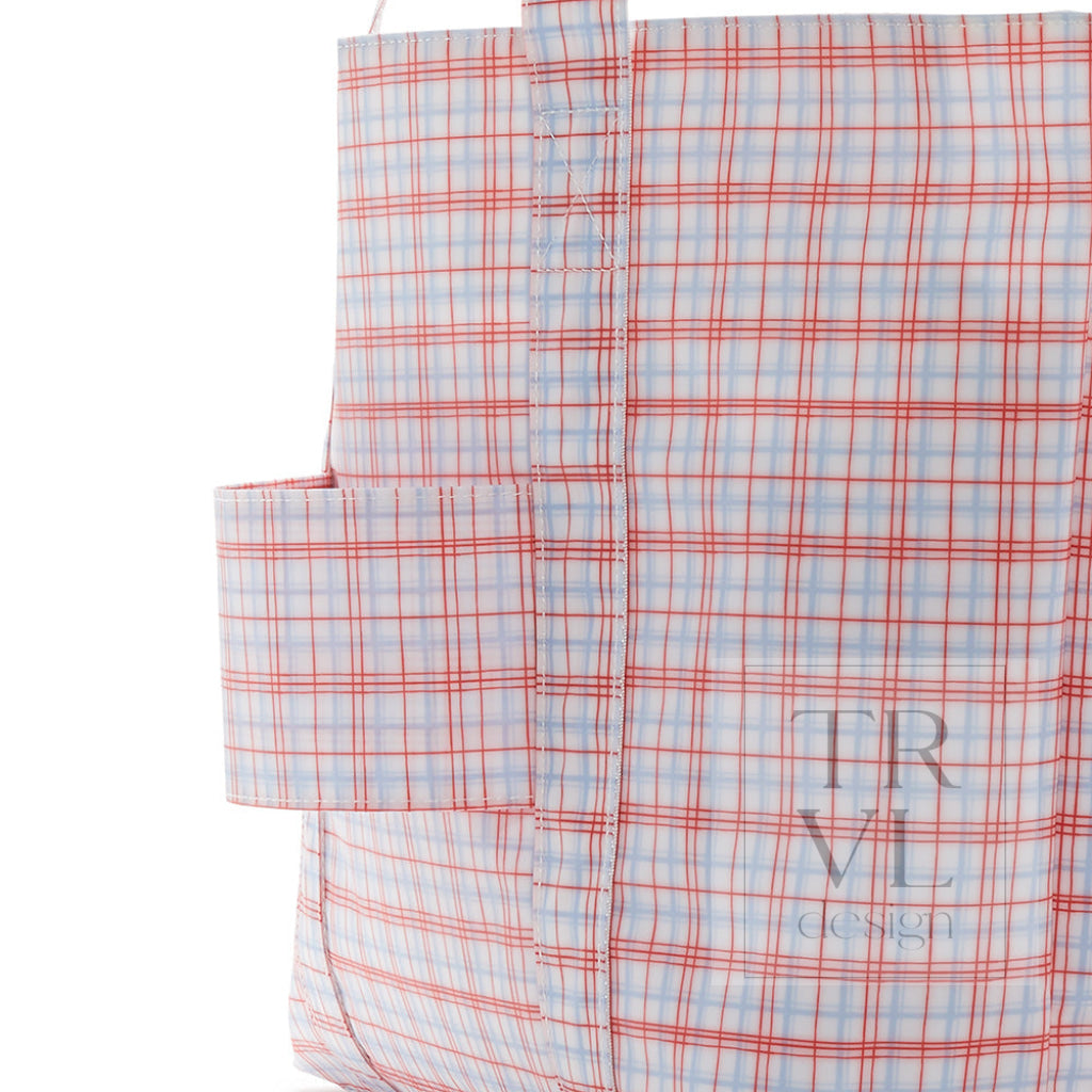 Jumbo Tote - X-Large Tote Classic Plaid Red *New!