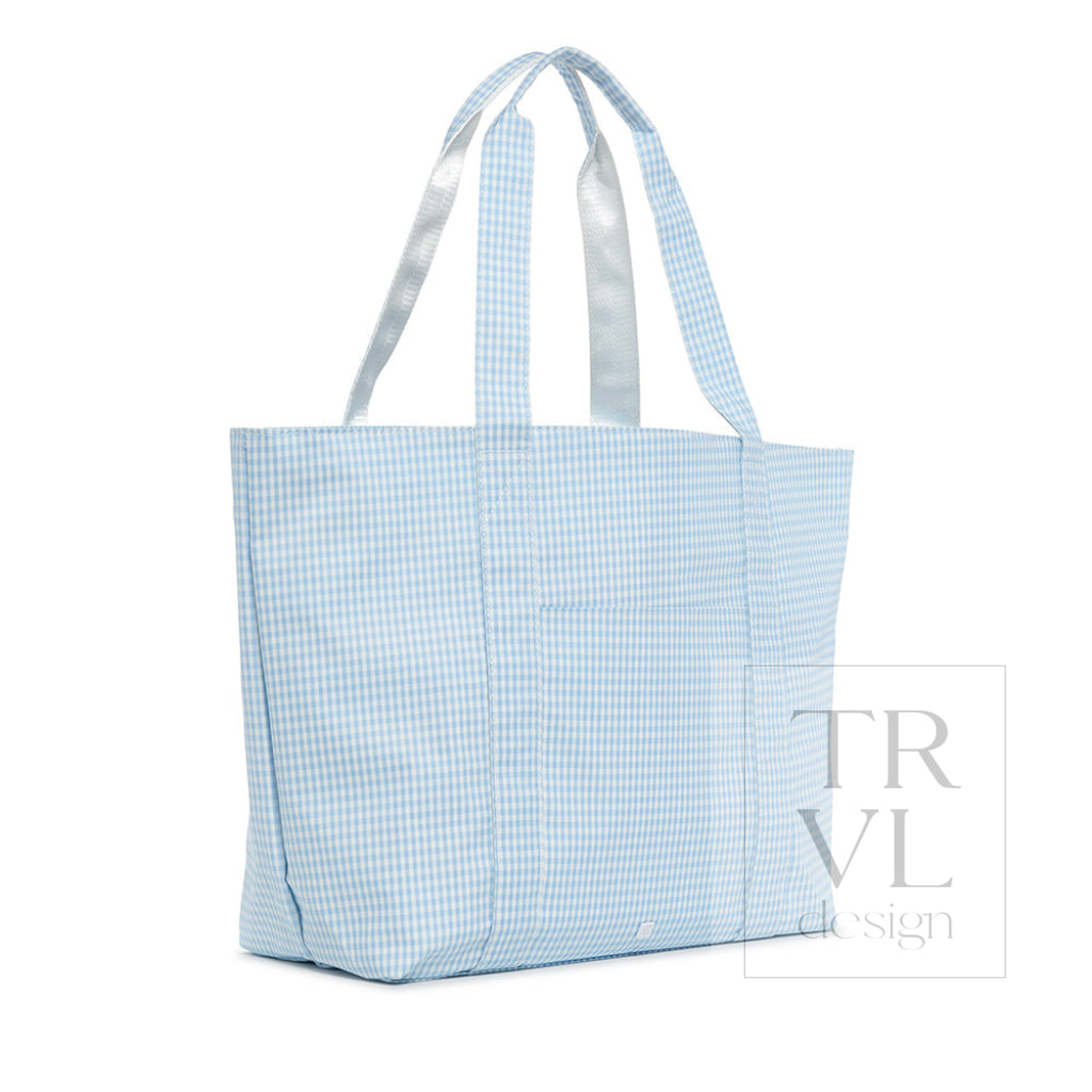 JUMBO TOTE - X-Large Tote GINGHAM MIST - Tote Bags