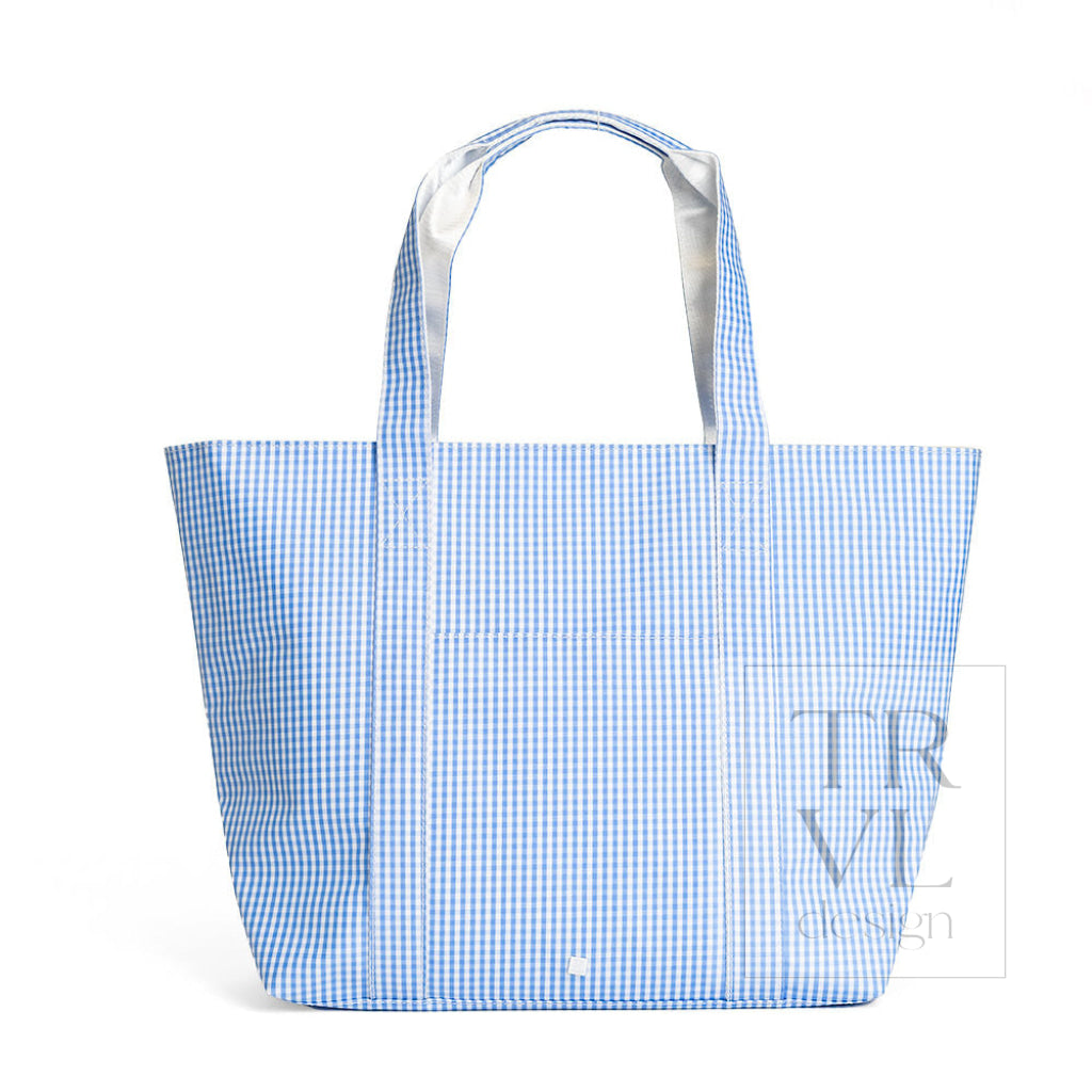 JUMBO TOTE - X-Large Tote GINGHAM SKY - Tote Bags