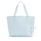 JUMBO TOTE - X-Large Tote PIMLICO PLAID BLUE - Tote Bags