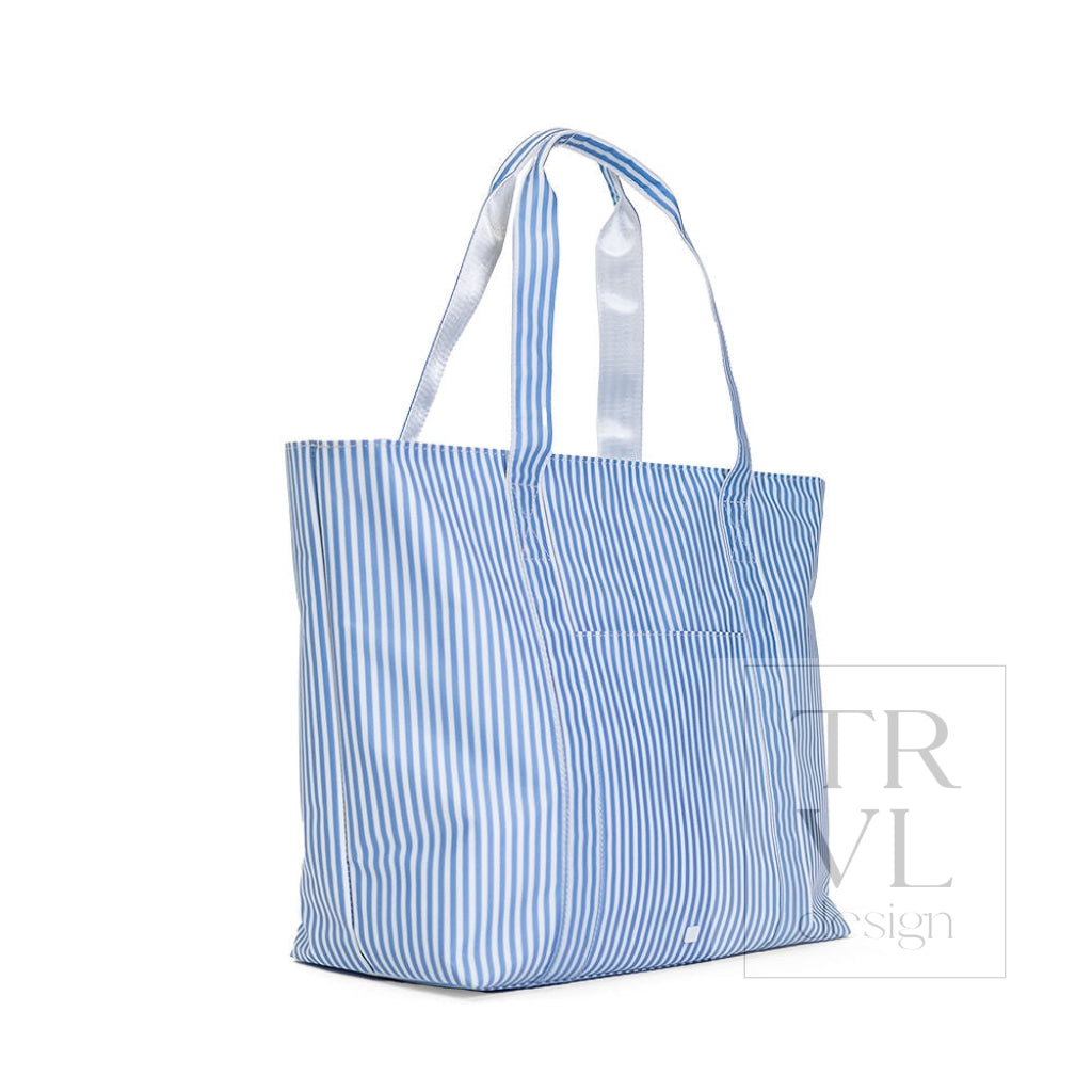 JUMBO TOTE - X-Large Tote PIMLICO STRIPE CHAMBRAY - Tote Bags