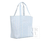 JUMBO TOTE - X-Large Tote RIBBON FLORAL BLUE - Tote Bags