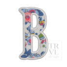 LETTER APPLIQUÉS - LARGE BRIDGEHAMPTON FLORAL *2 PC PRE-PACK* - Letter B - Decorative Stickers