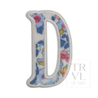 LETTER APPLIQUÉS - LARGE BRIDGEHAMPTON FLORAL *2 PC PRE-PACK* - Letter D - Decorative Stickers