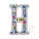 LETTER APPLIQUÉS - LARGE BRIDGEHAMPTON FLORAL *2 PC PRE-PACK* - Letter H - Decorative Stickers