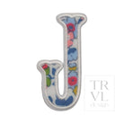 LETTER APPLIQUÉS - LARGE BRIDGEHAMPTON FLORAL *2 PC PRE-PACK* - Letter J - Decorative Stickers