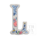LETTER APPLIQUÉS - LARGE BRIDGEHAMPTON FLORAL *2 PC PRE-PACK* - Letter L - Decorative Stickers