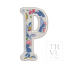LETTER APPLIQUÉS - LARGE BRIDGEHAMPTON FLORAL *2 PC PRE-PACK* - Letter P - Decorative Stickers