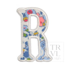 LETTER APPLIQUÉS - LARGE BRIDGEHAMPTON FLORAL *2 PC PRE-PACK* - Letter R - Decorative Stickers