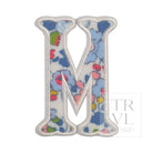 LETTER APPLIQUÉS - LARGE BRIDGEHAMPTON FLORAL *2 PC PRE-PACK* - Letter W - Decorative Stickers